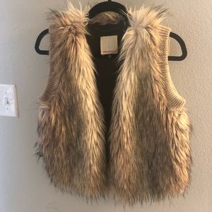 Rebecca Taylor wool alpaca and acrylic vest